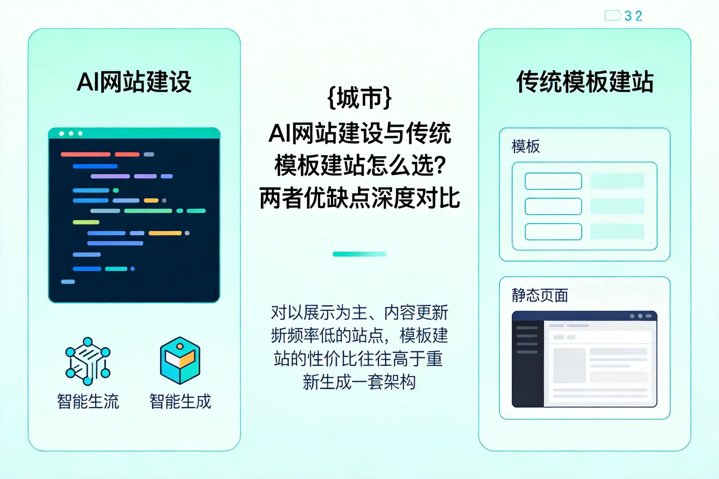 湘潭AI网站建设与传统模板建站怎么选？两者优缺点深度对比