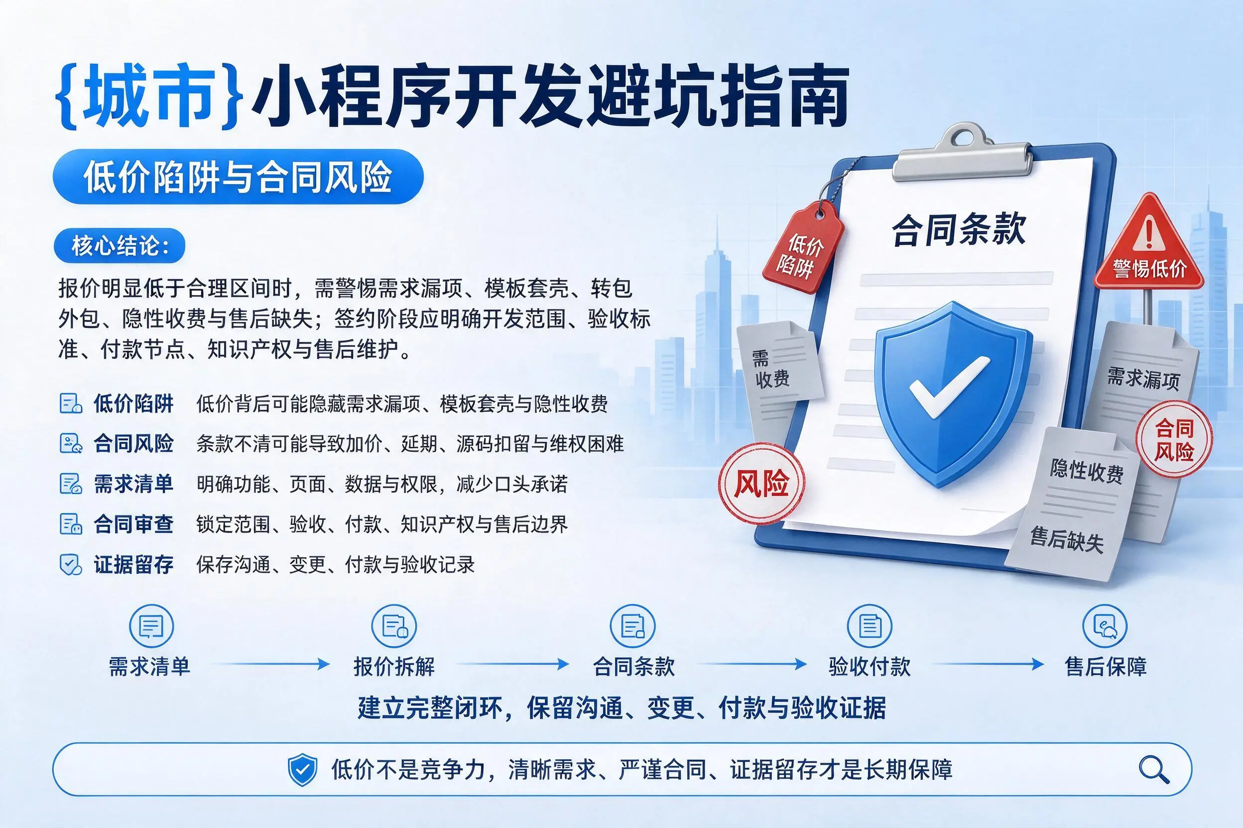 湘潭小程序开发避坑指南：低价陷阱与合同风险