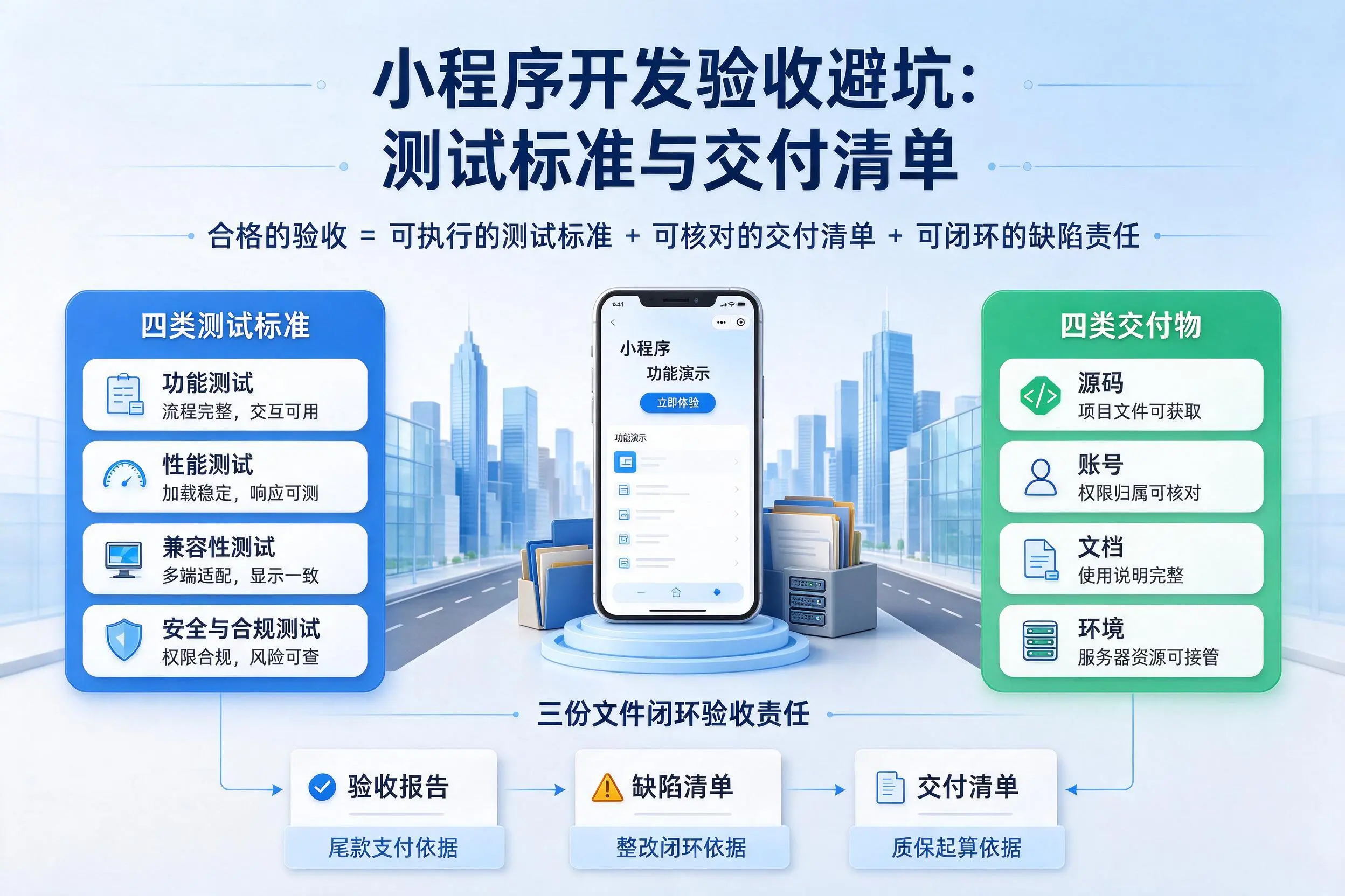 湘潭小程序开发验收避坑：测试标准与交付清单