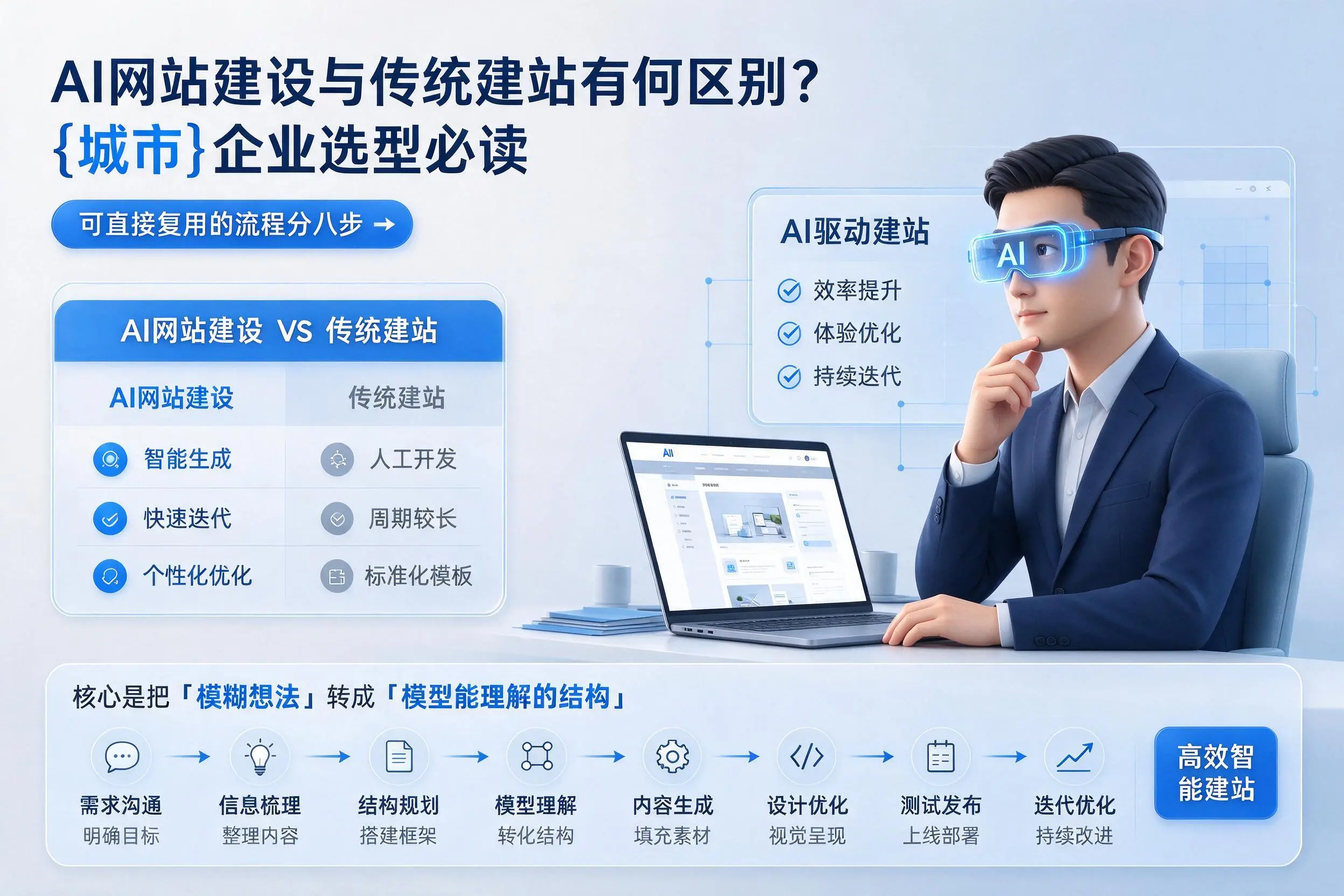 AI网站建设与传统建站有何区别?湘潭企业选型必读