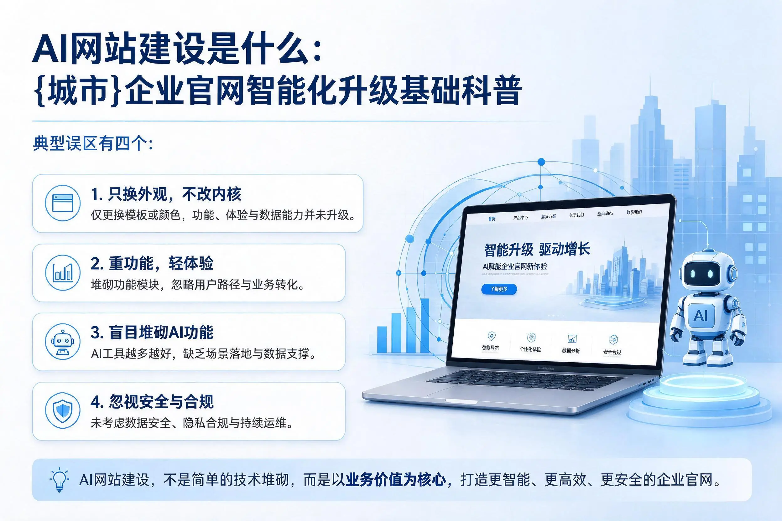AI网站建设是什么:湘潭企业官网智能化升级基础科普
