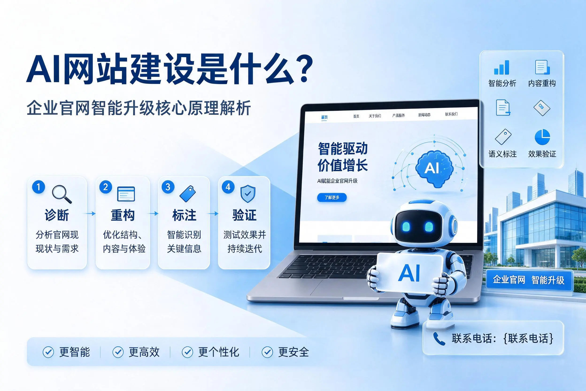 AI网站建设是什么？湘潭企业官网智能升级核心原理解析