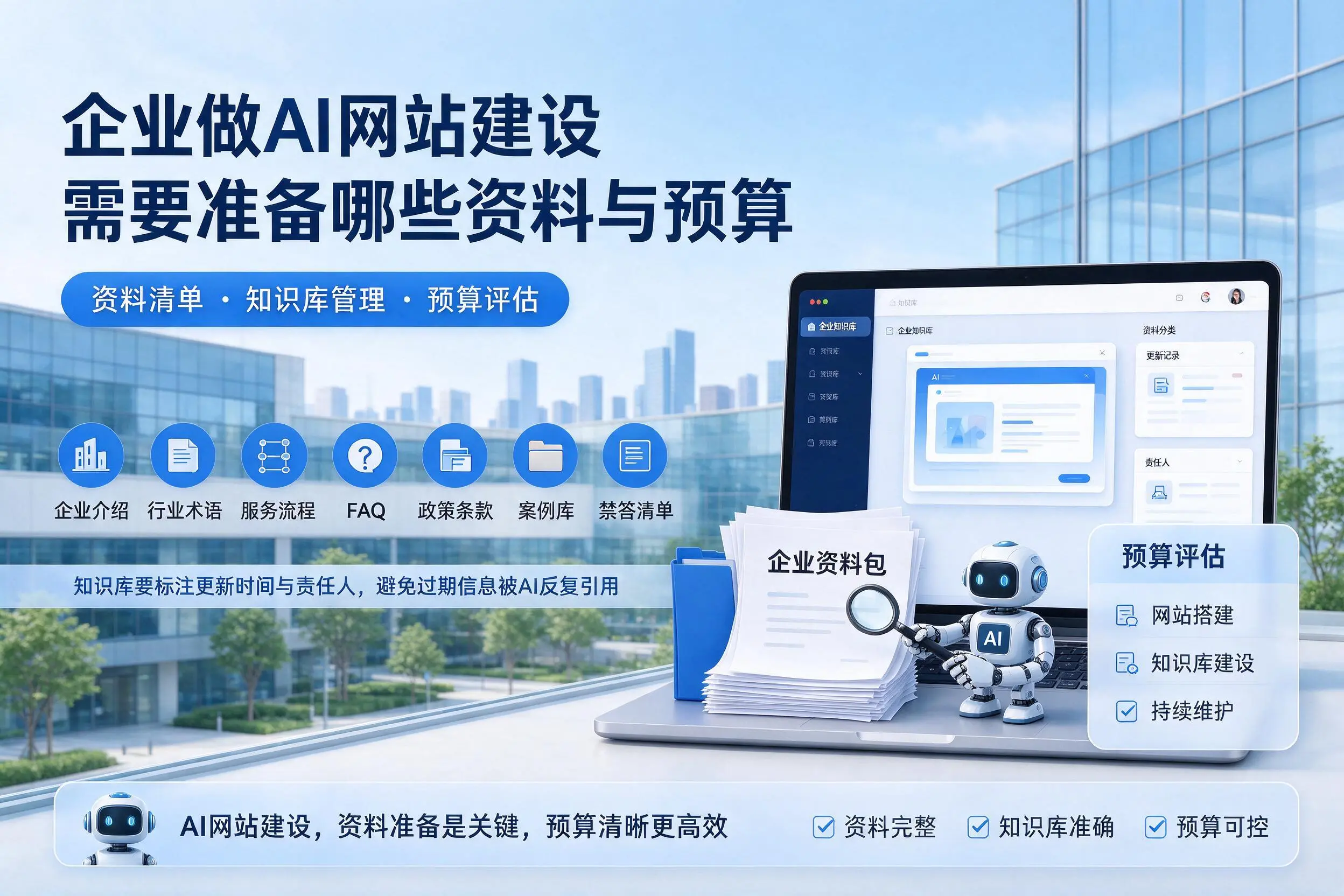 湘潭企业做AI网站建设需要准备哪些资料与预算