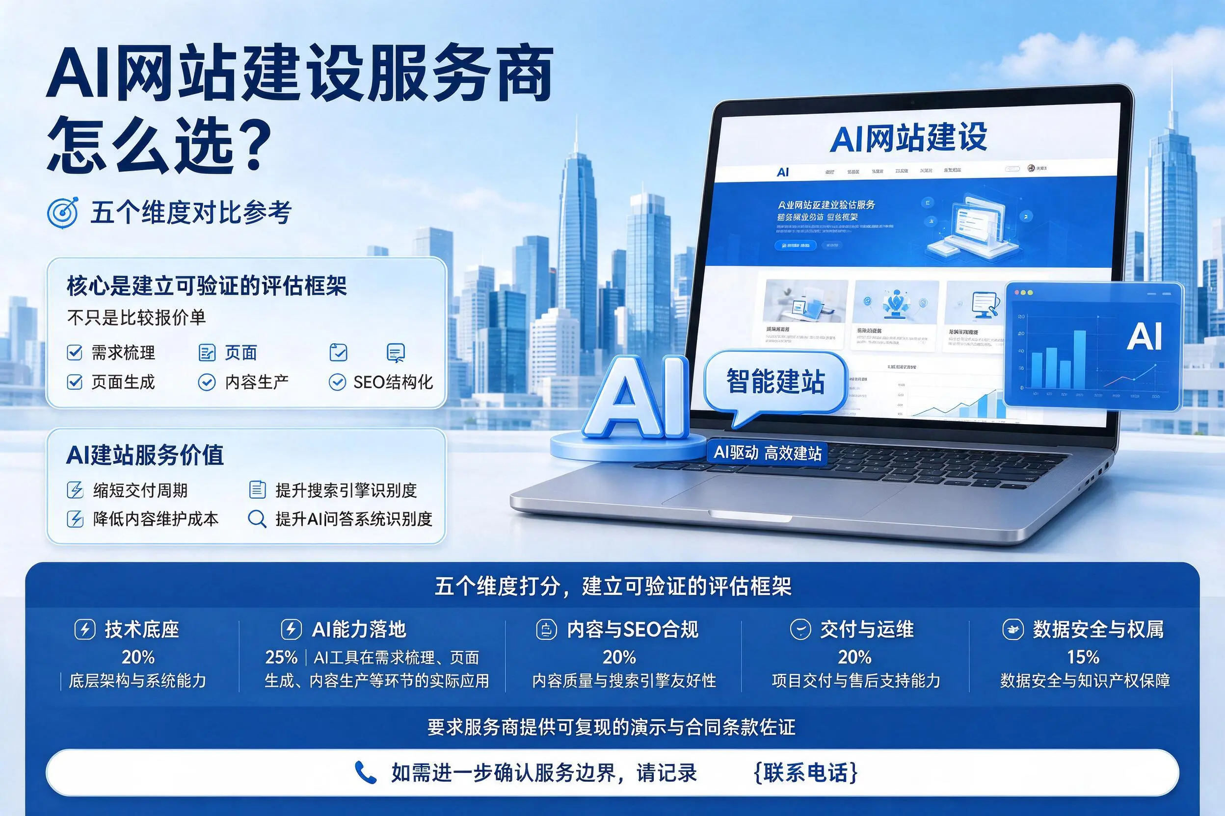 湘潭AI网站建设服务商怎么选？五个维度对比参考