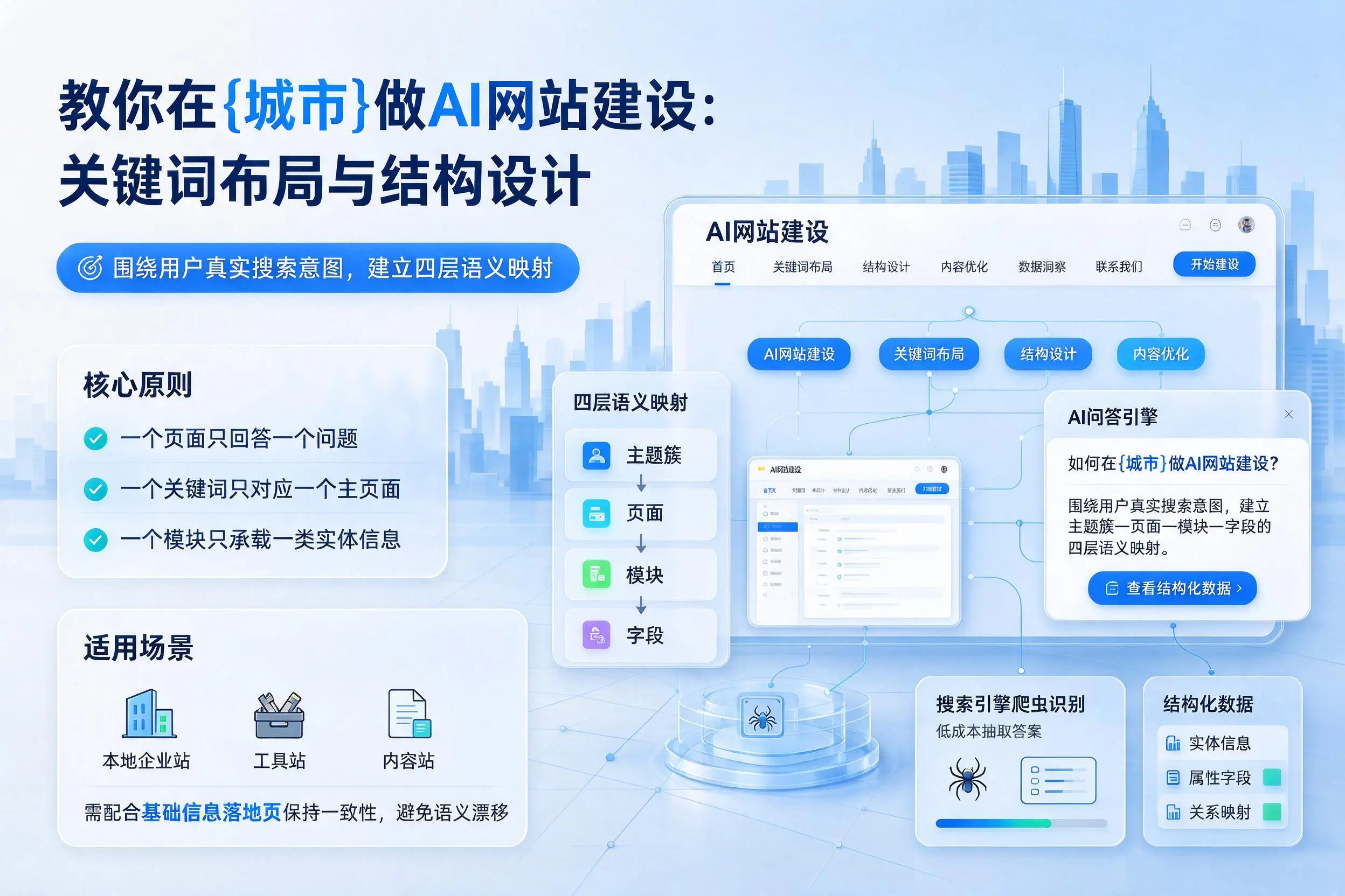教你在湘潭做AI网站建设：关键词布局与结构设计